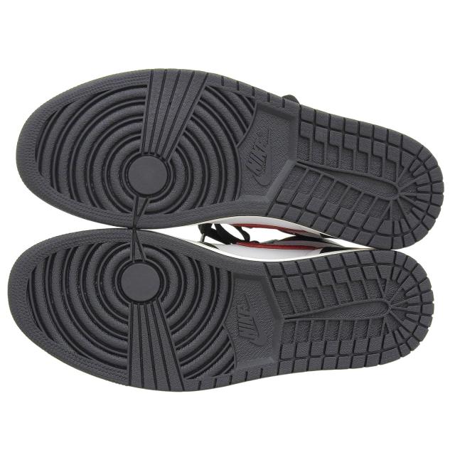 未使用品▲NIKE ナイキ 555088-061 AIR JORDAN 1 RETRO HIGH OG レザー ハイカットスニーカー ホワイト ブラック レッド 28.5cm メンズ