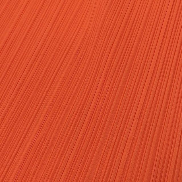 極美品▲PLEATS PLEASE プリーツプリーズ イッセイミヤケ PP11-JH201 マキシ丈 ノースリーブワンピース ネオンオレンジ 2 日本製 正規品_5