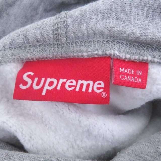 美品□Supreme シュプリーム 20AW Cross Box Logo Hooded Sweatshirt プルオーバーパーカー フーディー グレー M カナダ製 正規品 メンズ_4