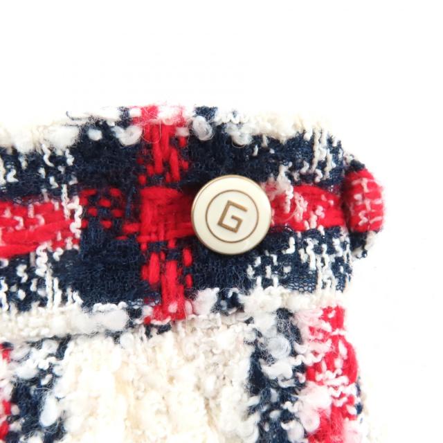 極美品★GUCCI グッチ 657877 ウール混 ロゴボタン付 チェック柄 ツイード ショートパンツ マルチ 38 イタリア製 正規品 レディース_5