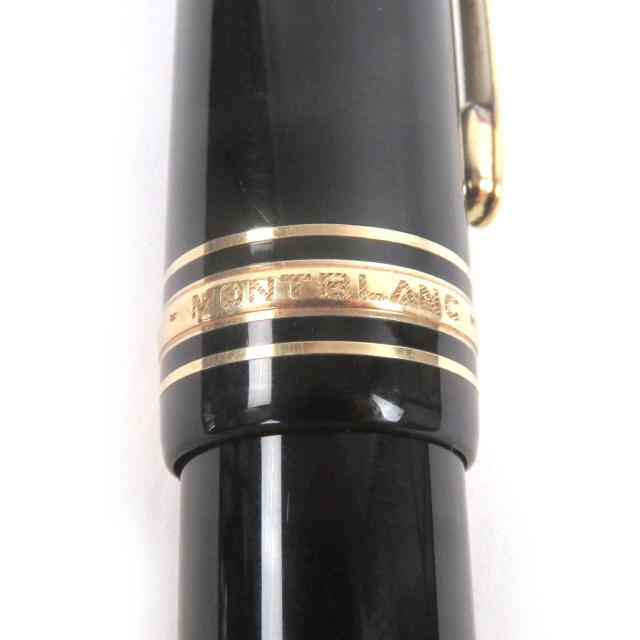 美品□MONTBLANC モンブラン マイスターシュテュック 149 ペン先14C EFニブ キャップ式 万年筆 ブラック ゴールド ドイツ製 メンズ_5