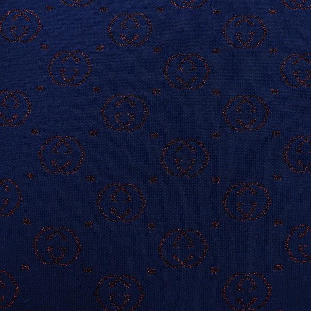 極美品☆GUCCI グッチ 605923 ウール ラメジャガード GG柄 ロング丈  