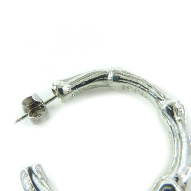 極美品★TIFFANY&Co. ティファニー 925 バンブー フープ ピアス アクセサリー シルバー 箱・保存袋付き 重量11.68g レディース_6