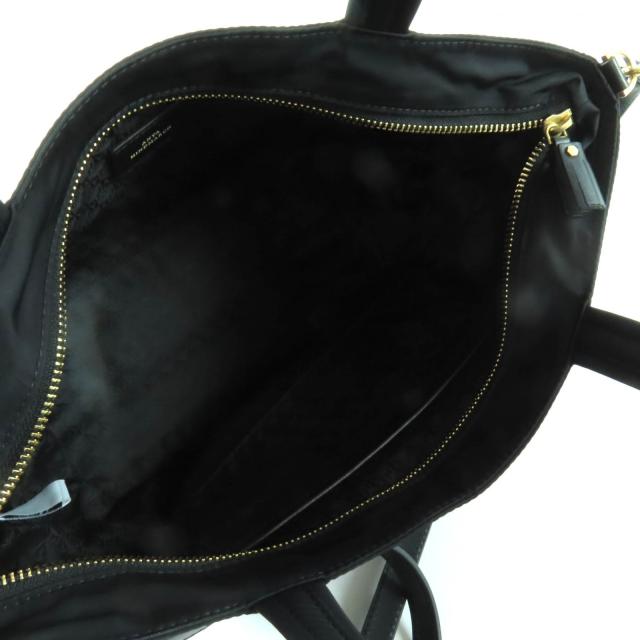 極美品★ANYA HINDMARCH アニヤ ハインドマーチ E/W TOTE MINI EYES ナイロン 2WAYトートバッグ ハンドバッグ ブラック レディース_3
