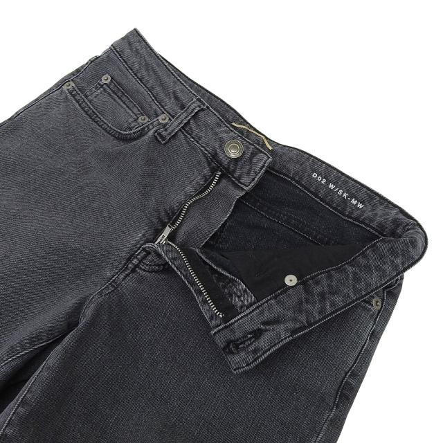 美品▲SAINT LAURENT PARIS サンローランパリ 2013年製 D02 W/SK-MW エディ期 裾ジップ ブラックデニムパンツ 28 イタリア製 レディース_2