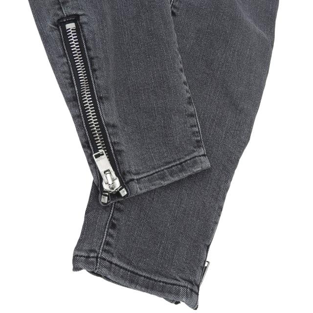 美品▲SAINT LAURENT PARIS サンローランパリ 2013年製 D02 W/SK-MW エディ期 裾ジップ ブラックデニムパンツ 28 イタリア製 レディース_3