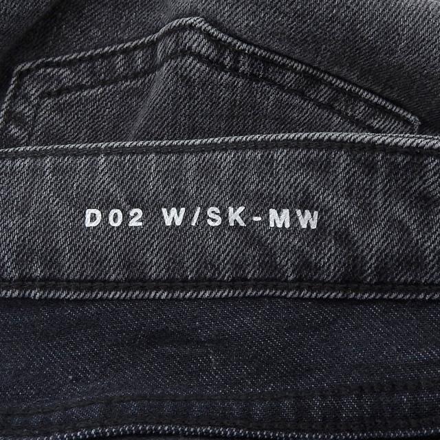 美品▲SAINT LAURENT PARIS サンローランパリ 2013年製 D02 W/SK-MW エディ期 裾ジップ ブラックデニムパンツ 28 イタリア製 レディース_5
