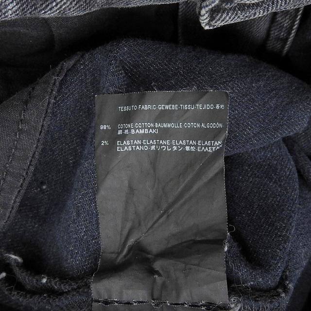 美品▲SAINT LAURENT PARIS サンローランパリ 2013年製 D02 W/SK-MW エディ期 裾ジップ ブラックデニムパンツ 28 イタリア製 レディース_7