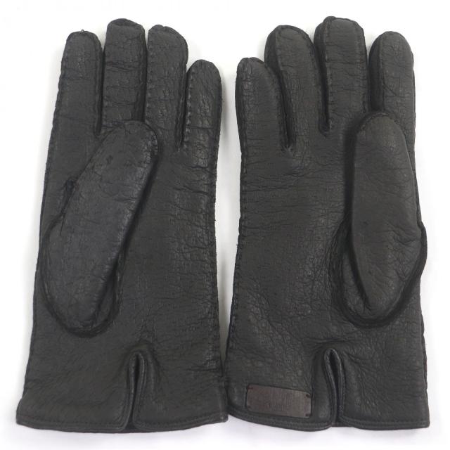 未使用品□Dunhill ダンヒル ペッカリー 裏カシミヤ100％ ロゴパッチ