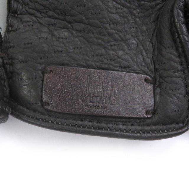 未使用品□Dunhill ダンヒル ペッカリー 裏カシミヤ100％ ロゴパッチ