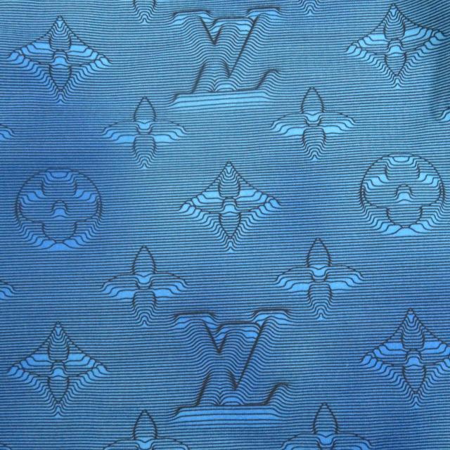未使用品□LOUIS VUITTON ルイヴィトン 22AW 3Dモノグラム 総柄 プルオーバーパーカー フーディー ライトブルー　L イタリア製 正規品　