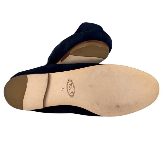 未使用品△TOD'S トッズ ダブルT スウェードレザー ローファー