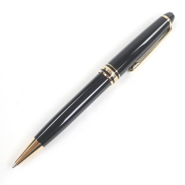 極美品□MONTBLANC モンブラン マイスターシュテュック クラシック ツイスト式 ボールペン ブラック ゴールド ドイツ製 筆記確認済み