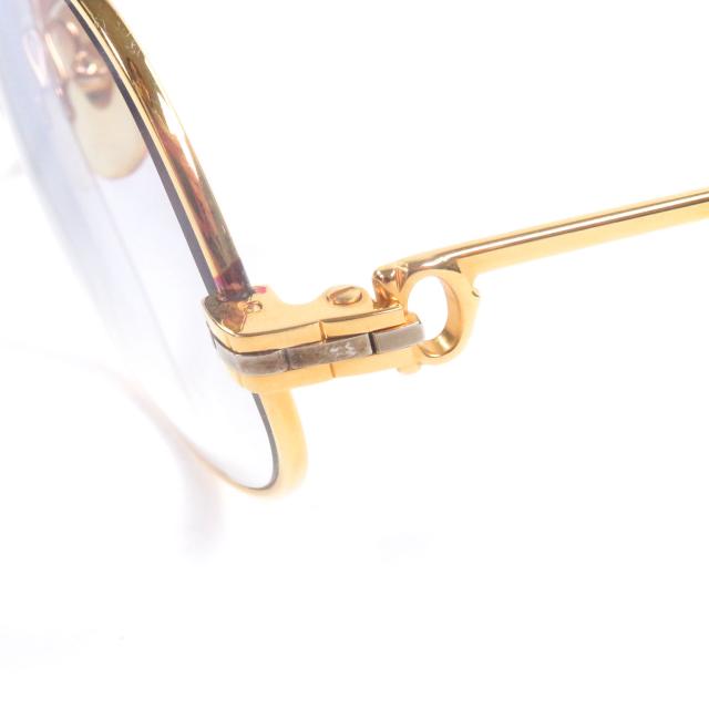 美品□Cartier カルティエ ヴィンテージ マイヨン パンテール 135 サングラス メガネ 眼鏡 アイウェア ゴールド ボルドー 56□14 仏製