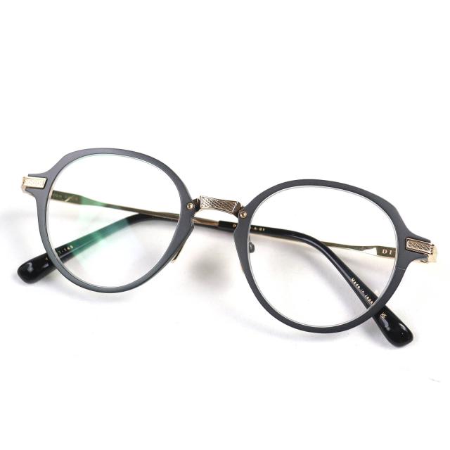 極美品△DITA ディータ DTX426-A-01 UNION-FOUR メガネ 眼鏡 アイウェア ブラック ゴールド 47□21 145 度入り メンズ 定価114400円