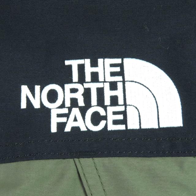 美品△THE NORTH FACE ザ・ノースフェイス ND91935 Mountain Down Coat ゴアテックス ロゴ刺繍 マウンテン ダウンコート カーキ L 正規品_5