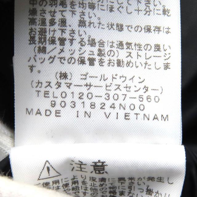 美品△THE NORTH FACE ザ・ノースフェイス ND91935 Mountain Down Coat ゴアテックス ロゴ刺繍 マウンテン ダウンコート カーキ L 正規品_8