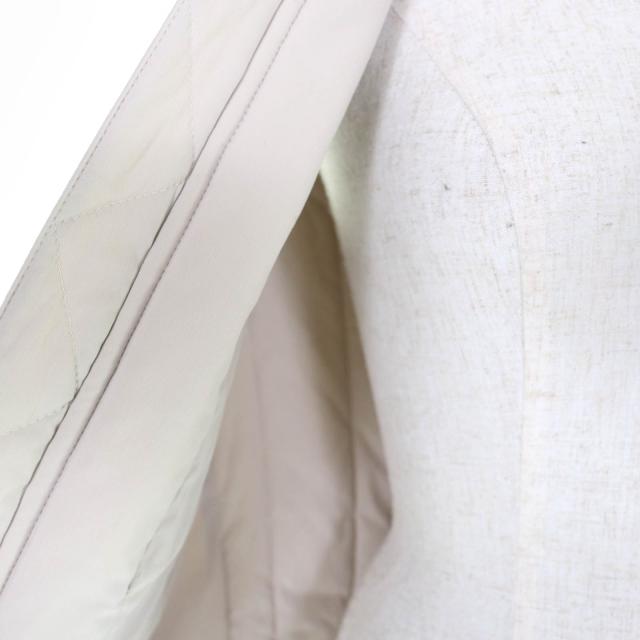 美品☆HERMES エルメス コットン100％ セリエボタン Hモチーフ パデッド ZIP UP 中綿入り ベスト ベージュ 36 フランス製 正規品 レディース HERMES - 美品☆HERMES エルメス コットン100％ セリエボタン H