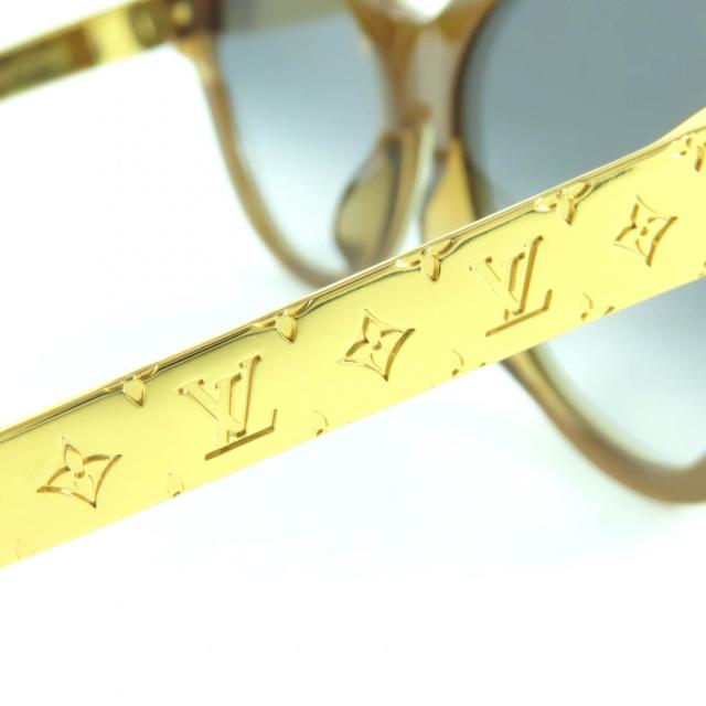 極美品☆LOUIS VUITTON ルイヴィトン 2024年製 Z1857E プティスプソン キャットアイ サングラス 黒 ゴールド 57□18 140 デモレンズ_8