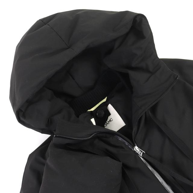 極美品△OAMC オーエーエムシー 22AW 22A280AU63 Peacemaker LITHIUM DOWN JACKET ロゴ刺繍 フード付き ダウンジャケット 黒 L 正規品_3