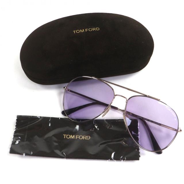 TOM FORD トムフォード パープル ラウンドサングラス ケース付き TOM FORD トムフォード パープル ラウンドサングラス ケース付き