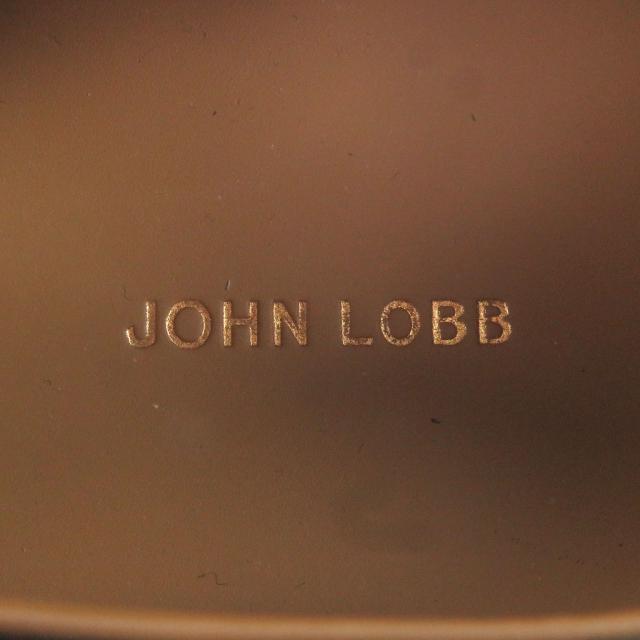 美品□John Lobb ジョンロブ PIER ピアー スウェードレザー 0315ラスト デッキシューズ スニーカー グリーン 7.5 イタリア製 メンズ