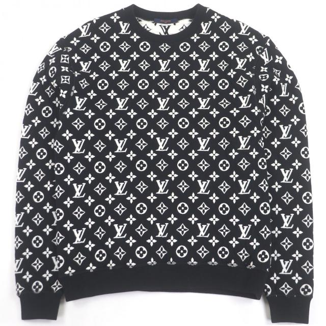 美品□LOUIS VUITTON ルイヴィトン 20SS モノグラム ジャガードクルー 