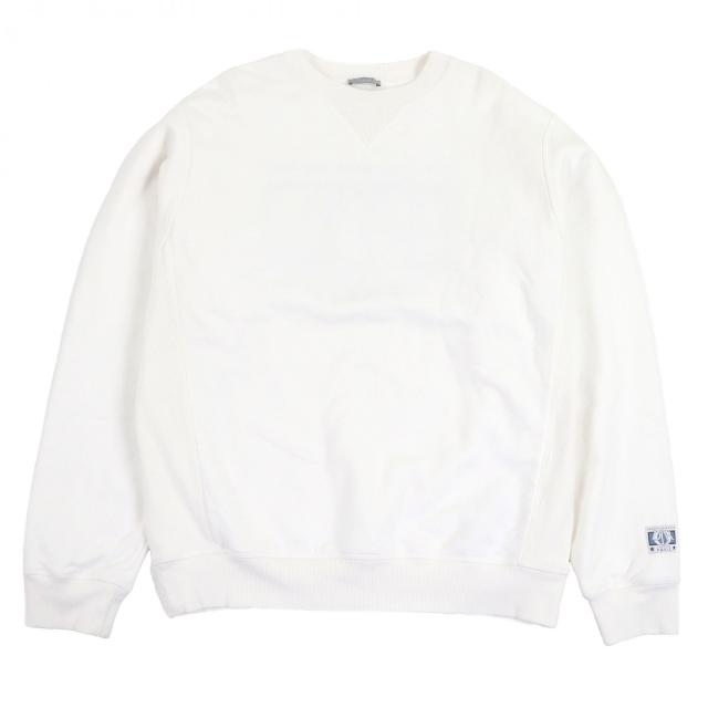 美品□DIOR ディオール オム 24AW 493J643A0531 バックロゴ チャーム刺繍 エンブロイダリー スウェットシャツ ホワイト L イタリア製
