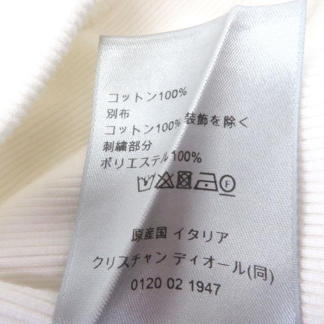 美品□DIOR ディオール オム 24AW 493J643A0531 バックロゴ チャーム刺繍 エンブロイダリー スウェットシャツ ホワイト L イタリア製
