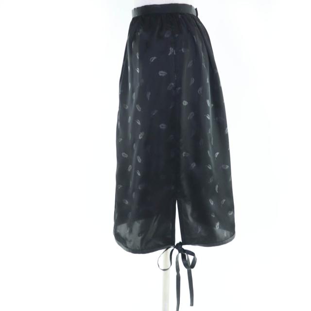 美品☆noir kei ninomiya COMME des GARCONS ノワール ケイ ニノミヤ コムデギャルソン 3T-S003 フェザープリント スカート黒 S 正規品_2