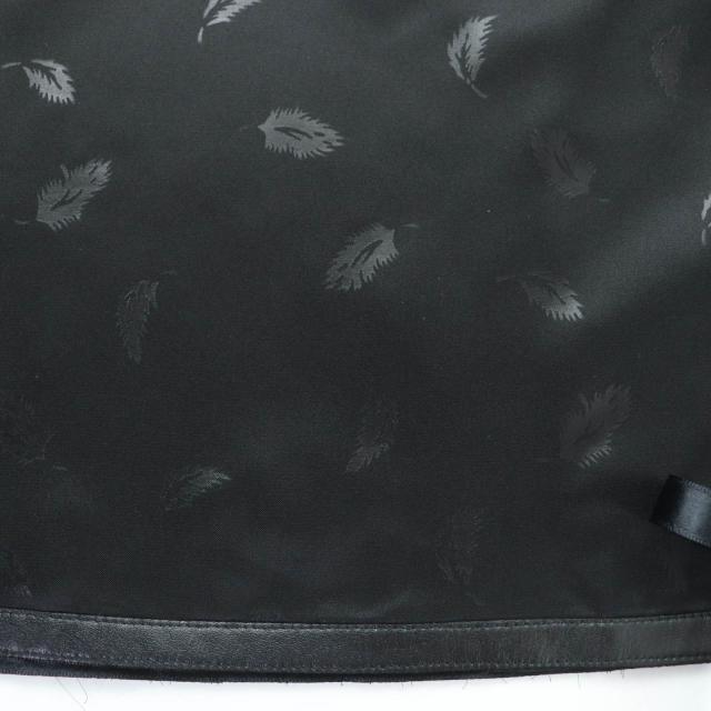 美品☆noir kei ninomiya COMME des GARCONS ノワール ケイ ニノミヤ コムデギャルソン 3T-S003 フェザープリント スカート黒 S 正規品_6