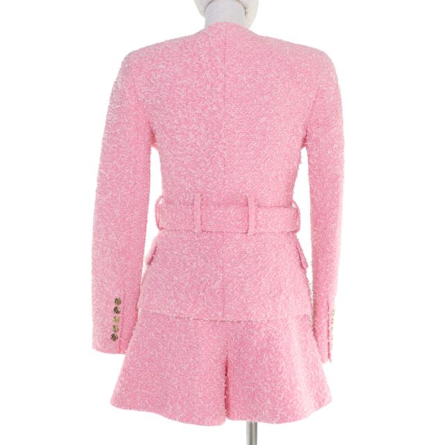 極美品☆BALMAIN バルマン SI150CA00/PA087C320 ラインストーン リボンツイード ジャケット・ショートパンツ セットアップ ピンク 34 レディース 楽天市場】極美品☆BALMAIN バルマン SI150CA00/PA087C320 ライン