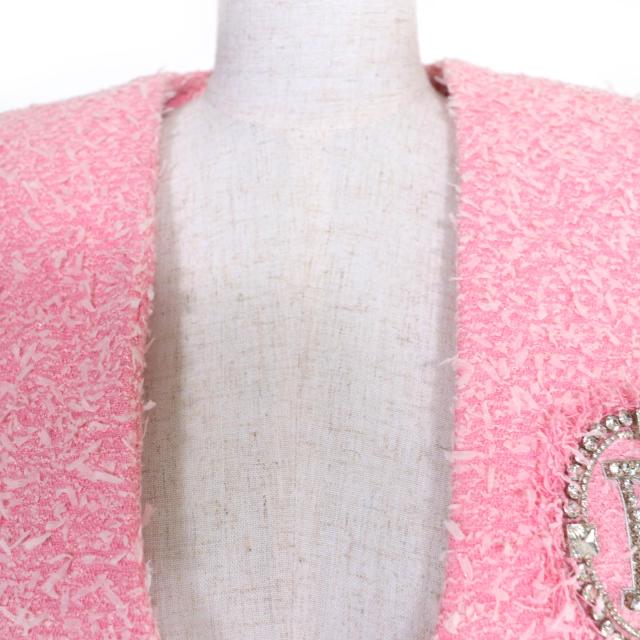 極美品☆BALMAIN バルマン SI150CA00/PA087C320 ラインストーン リボン