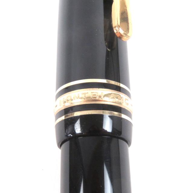 良品□MONTBLANC モンブラン マイスターシュテュック 146 キャップ式 ペン先14K Fニブ 万年筆 ブラック ドイツ製 メンズ オススメ◎_5