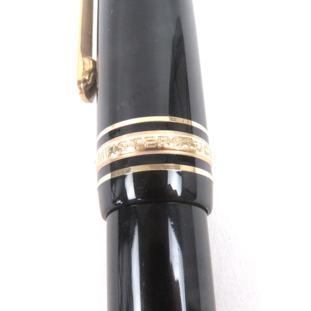 良品□MONTBLANC モンブラン マイスターシュテュック 146 キャップ式 ペン先14K Fニブ 万年筆 ブラック ドイツ製 メンズ オススメ◎_6