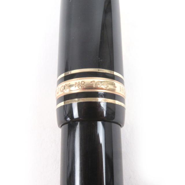 良品□MONTBLANC モンブラン マイスターシュテュック 146 キャップ式 ペン先14K Fニブ 万年筆 ブラック ドイツ製 メンズ オススメ◎_7
