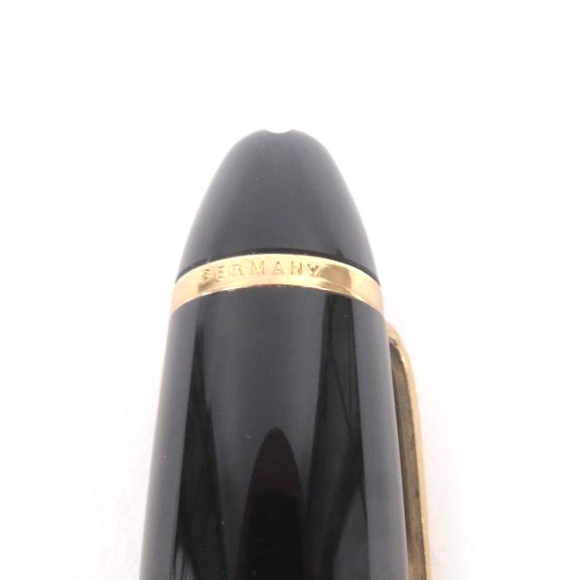 良品□MONTBLANC モンブラン マイスターシュテュック 146 キャップ式 ペン先14K Fニブ 万年筆 ブラック ドイツ製 メンズ オススメ◎_8