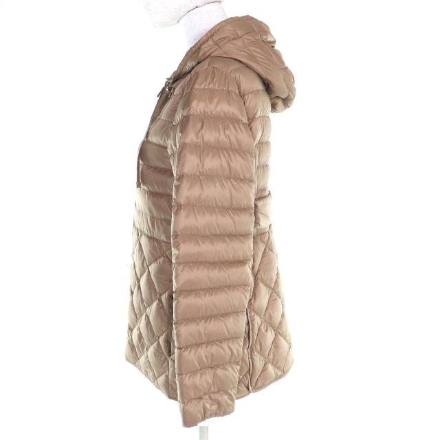美品△Max Mara The Cube マックスマーラ ザキューブ 94810607 バックベルト付き キルティング ダウンジャケット ブラウン 34 正規品_1