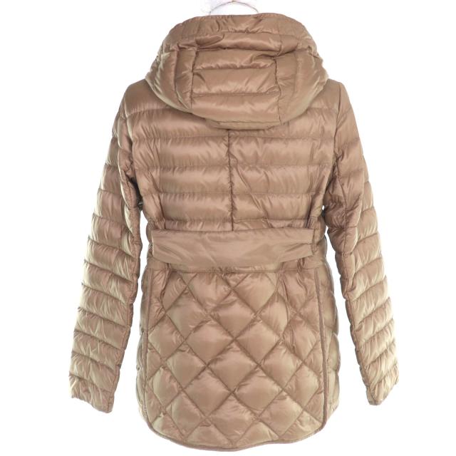 美品△Max Mara The Cube マックスマーラ ザキューブ 94810607 バックベルト付き キルティング ダウンジャケット ブラウン 34 正規品_2