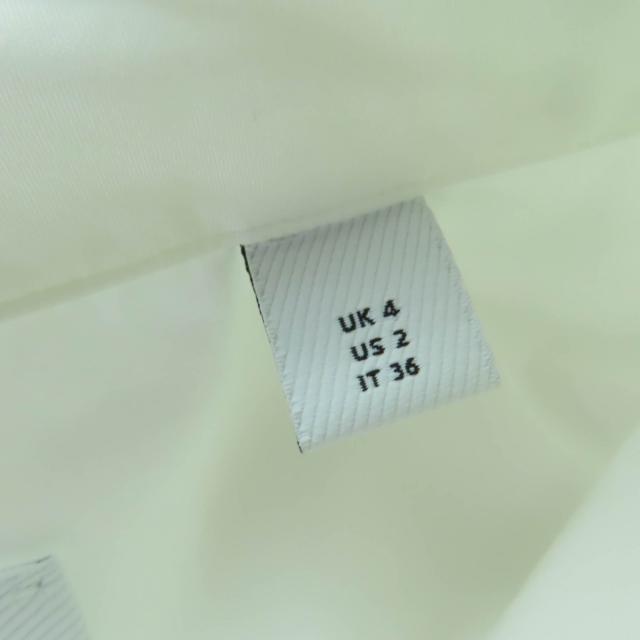 極美品☆BURBERRY バーバリー 8013907 コットン100％ ホースフェリー ティッシ期 シャツワンピース ホワイト 36 正規品 レディース_6