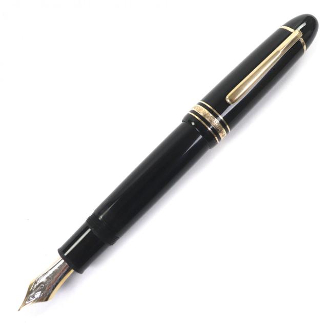 良品▼MONTBLANC モンブラン マイスターシュテュック 149 18K ホワイトスター 万年筆 ブラック ゴールド ドイツ製 メンズ