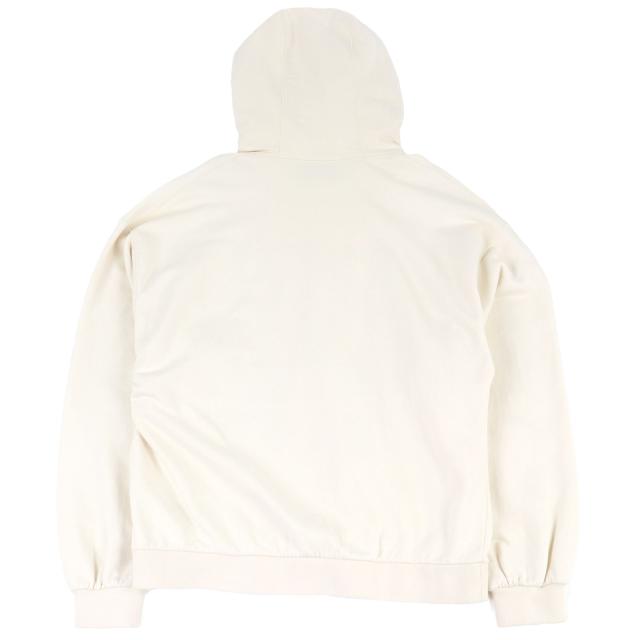 美品□GUCCI グッチ 721427 パッチ付き フェルトコットン プルオーバー スウェットパーカー フーディー アイボリー XS 正規品 メンズ