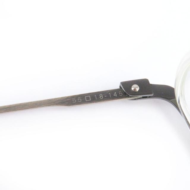 未使用品□DITA ディータ DTX106 SCHEMA-ONE スクエア ハーフリム メガネ 眼鏡 アイウェア シルバー 55□18-145 日本製_7