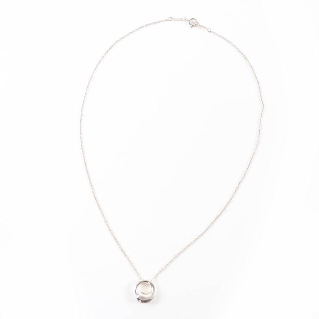 美品☆TIFFANY&amp;Co. ティファニー エルサペレッティ エターナルサークル ティファニー ネックレス 925 シルバー 重量4.35g レディース_1