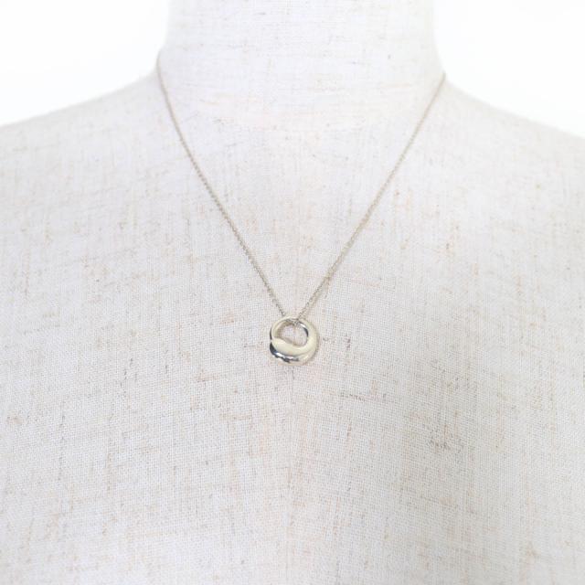 美品☆TIFFANY&amp;Co. ティファニー エルサペレッティ エターナルサークル ティファニー ネックレス 925 シルバー 重量4.35g レディース_2