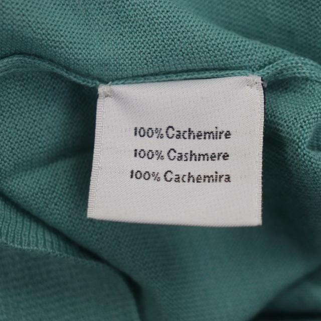 極美品▼HERMES エルメス カシミヤ100% クルーネック ロングスリーブ ニットセーター エメラルドグリーン XS イタリア製 メンズ_4