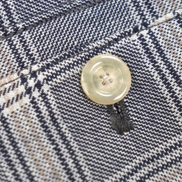 未使用品▼GUCCI グッチ 22AW 690519 リネン ウール チェック柄 ハーフパンツ ショートパンツ グレー 46 イタリア製 正規品 メンズ_5
