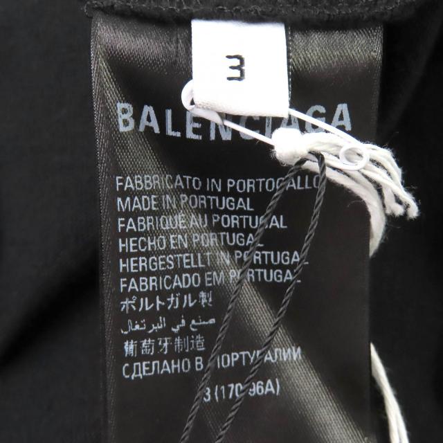 未使用△BALENCIAGA×adidas バレンシアガ×アディダス 23SS 739101 コットン100％ ストライプ ロゴ オーバーサイズ 半袖Ｔシャツ 3 正規品_5
