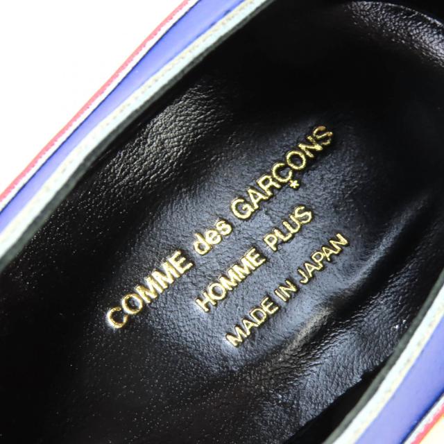 未使用品△COMME des GARCONS HOMME PLUS コムデギャルソンオムプリュス PA-K102 配色 レザースニーカー マルチカラー 24 箱付き 日本製_8