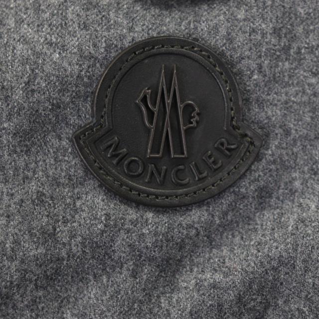 美品▼MONCLER モンクレール 19-20AW ALLEMAND レザーロゴワッペン付き フーデッド マーモットファー WZIPUP ダウンジャケット 1　正規品_4
